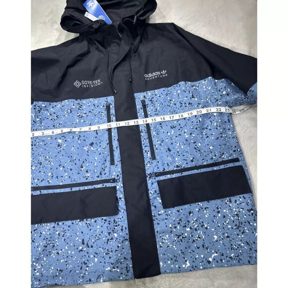 Adidas Winter Gore-Tex Infinium HK5 Winter Jacket Men Small blue NEW - Picture 11 of 11